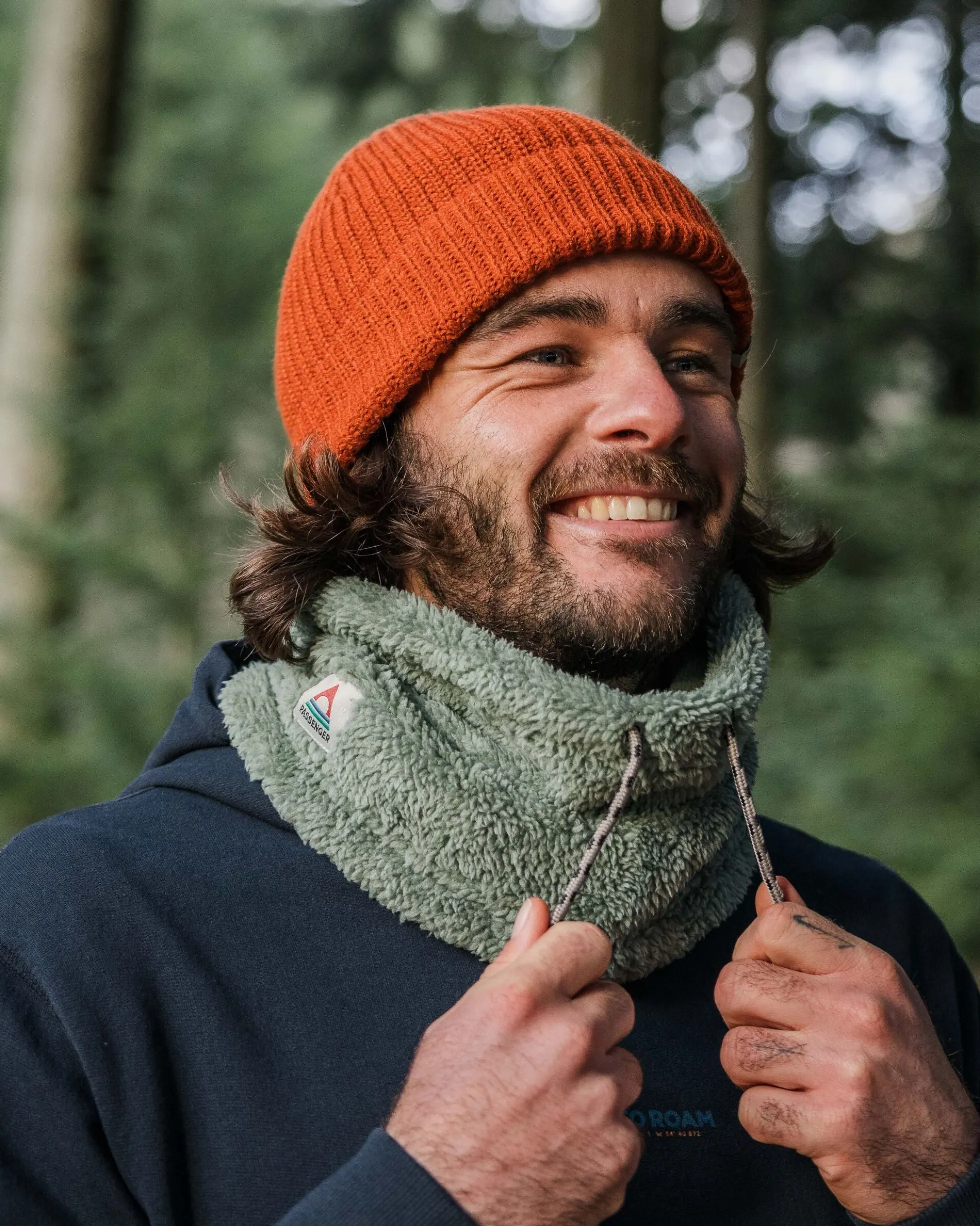 Ash Sherpa Fleece Schlauchschal
