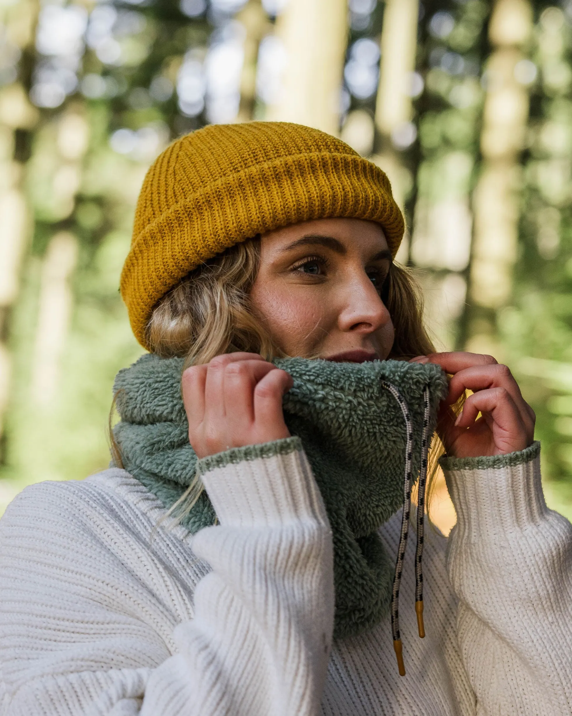 Ash Sherpa Fleece Schlauchschal