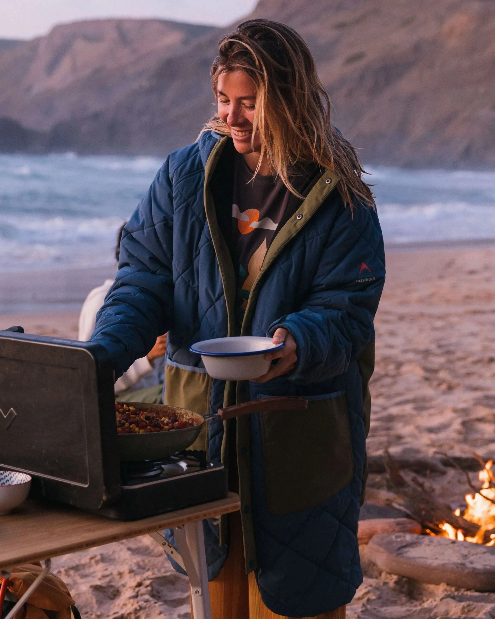 Campscape Fleece gefütterter Parka