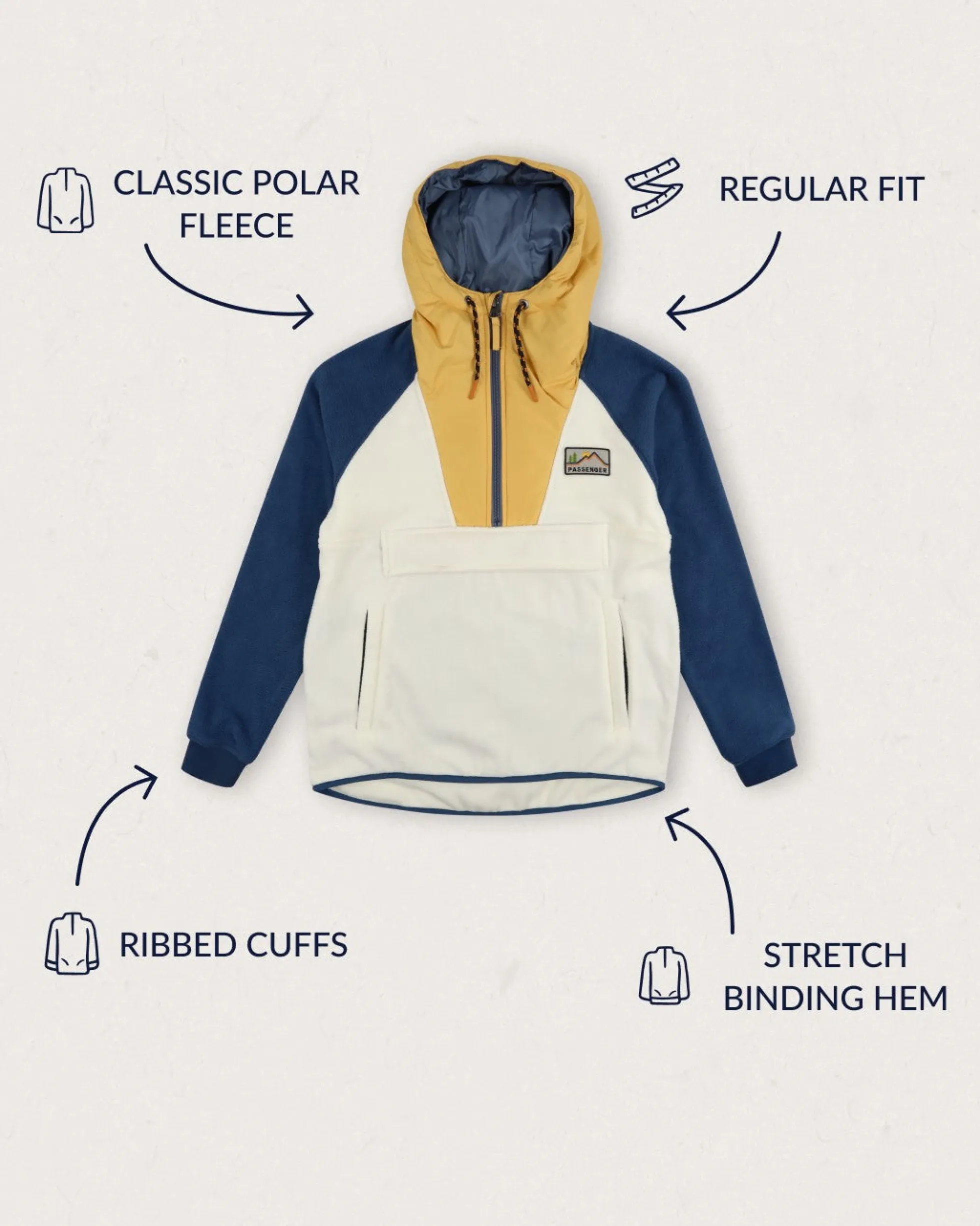 Damen Alexander Polar Hooded Fleece