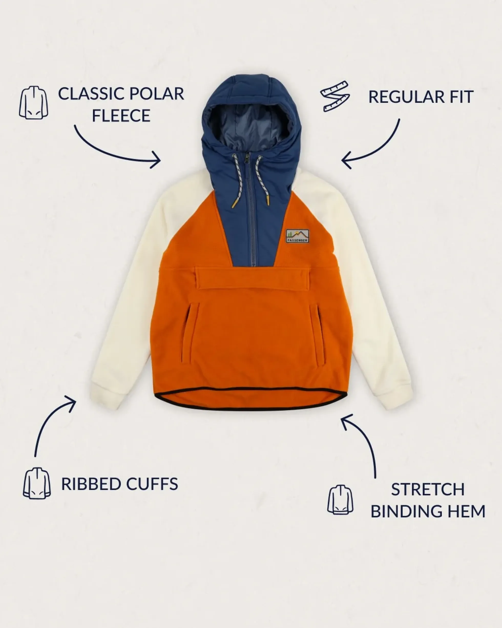 Damen Alexander Polar Hooded Fleece