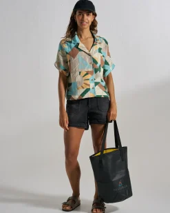 Damen Arden Linen Kurzarmhemd