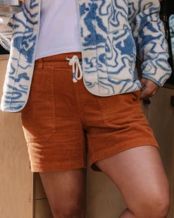 Damen Avian Natürliche Cord-Shorts