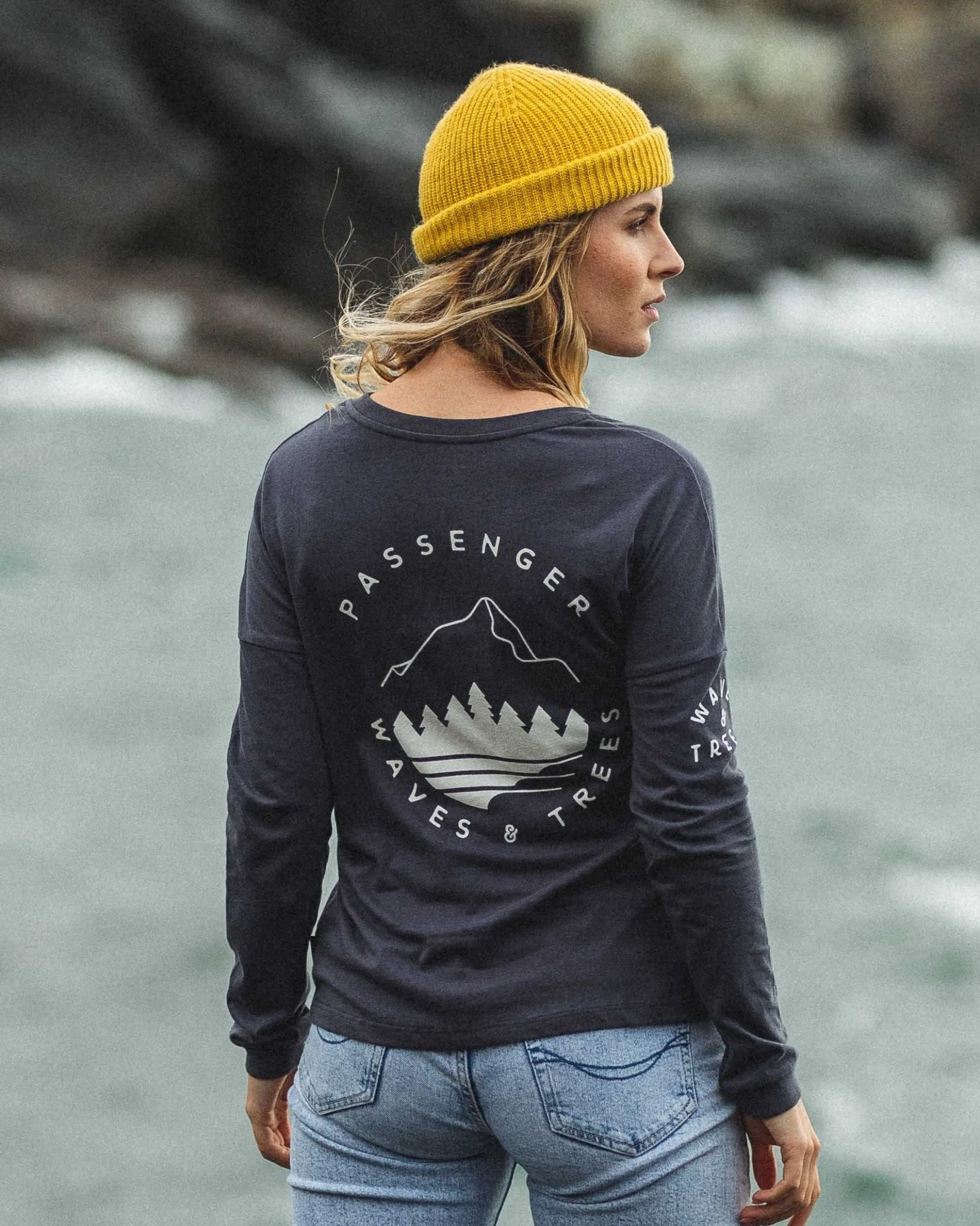 Damen Big Leaf LS Langarmshirt