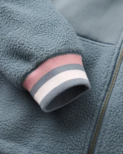 Damen Campout Full-Zip Fleece Hoodie – Stormy Blue