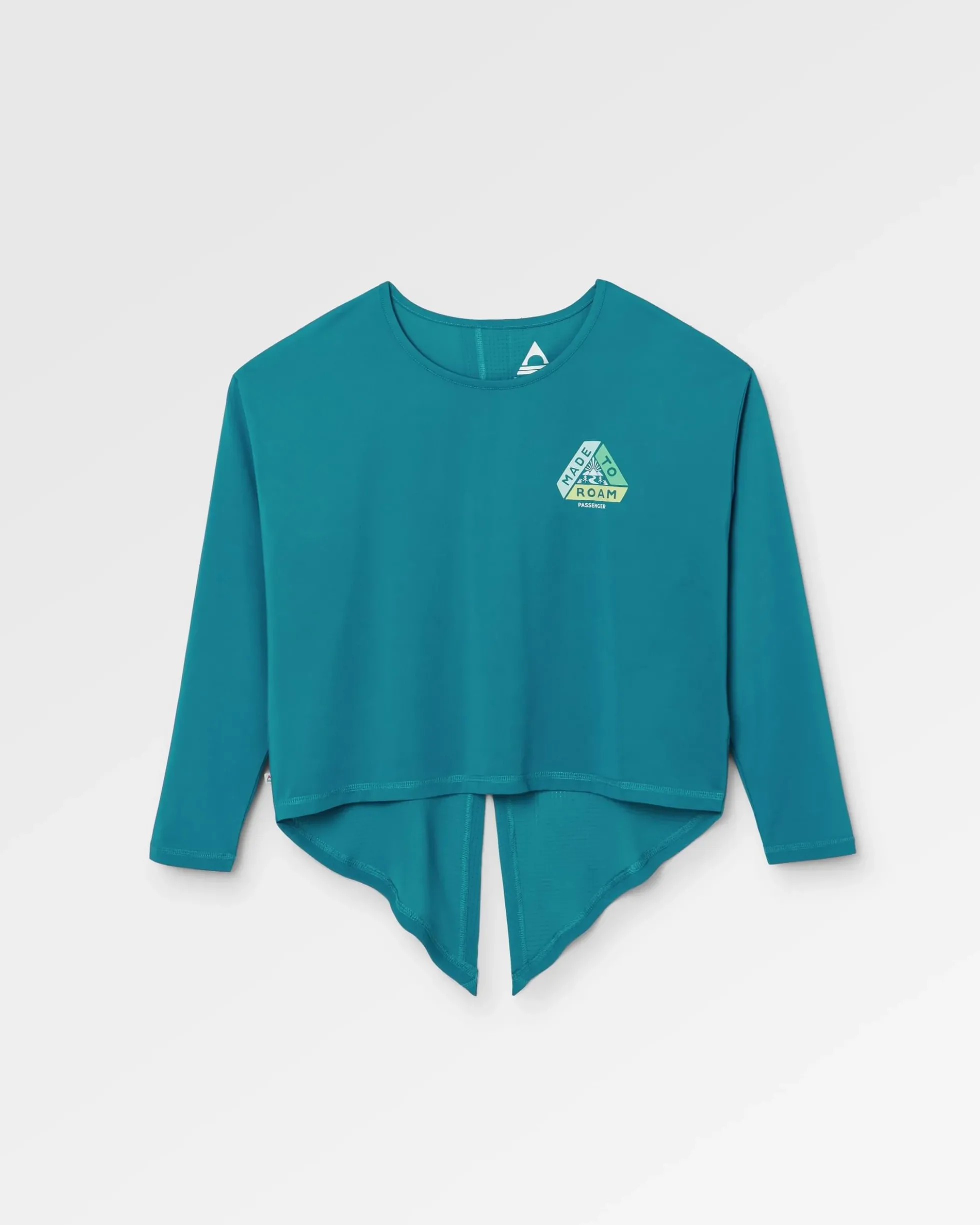 Damen Chakra Tie Back Active Langarmshirt