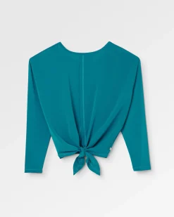 Damen Chakra Tie Back Active Langarmshirt