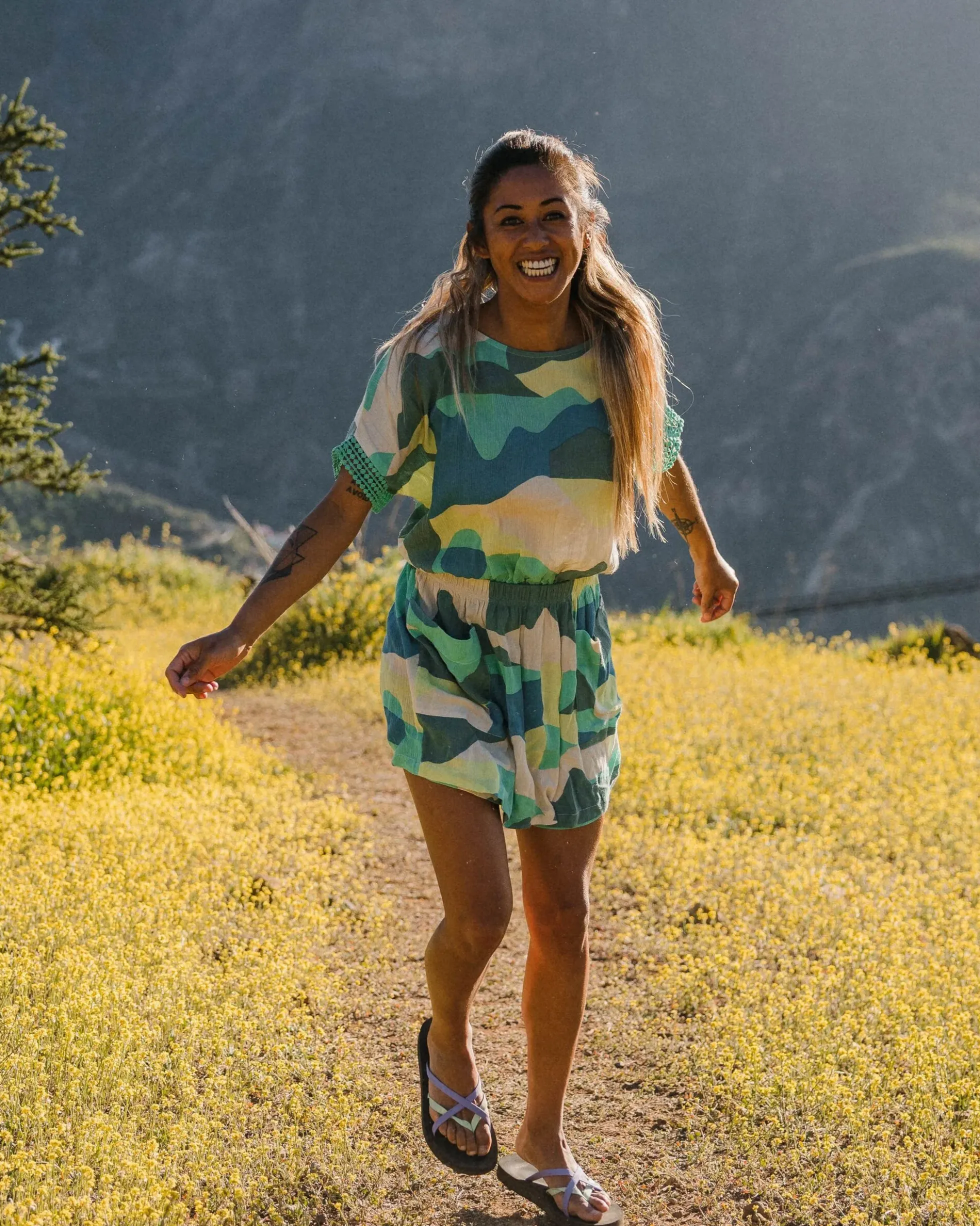 Damen Clarity Kurzes Skort-Kleid