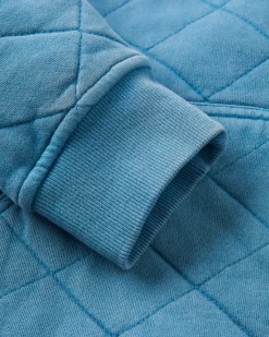 Damen Clementine Gestepptes Stehkragen-Top
