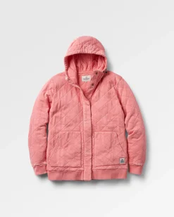 Damen Clementine Gestepptes Popper Up Hoodie
