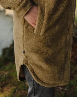 Damen Cloudy Tief-Flor Sherpa Fleece Hemd