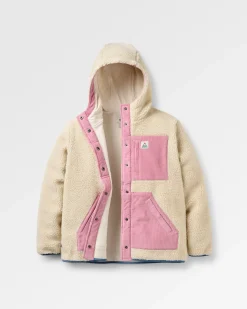 Damen Clover Sherpa Kapuzen-Fleece