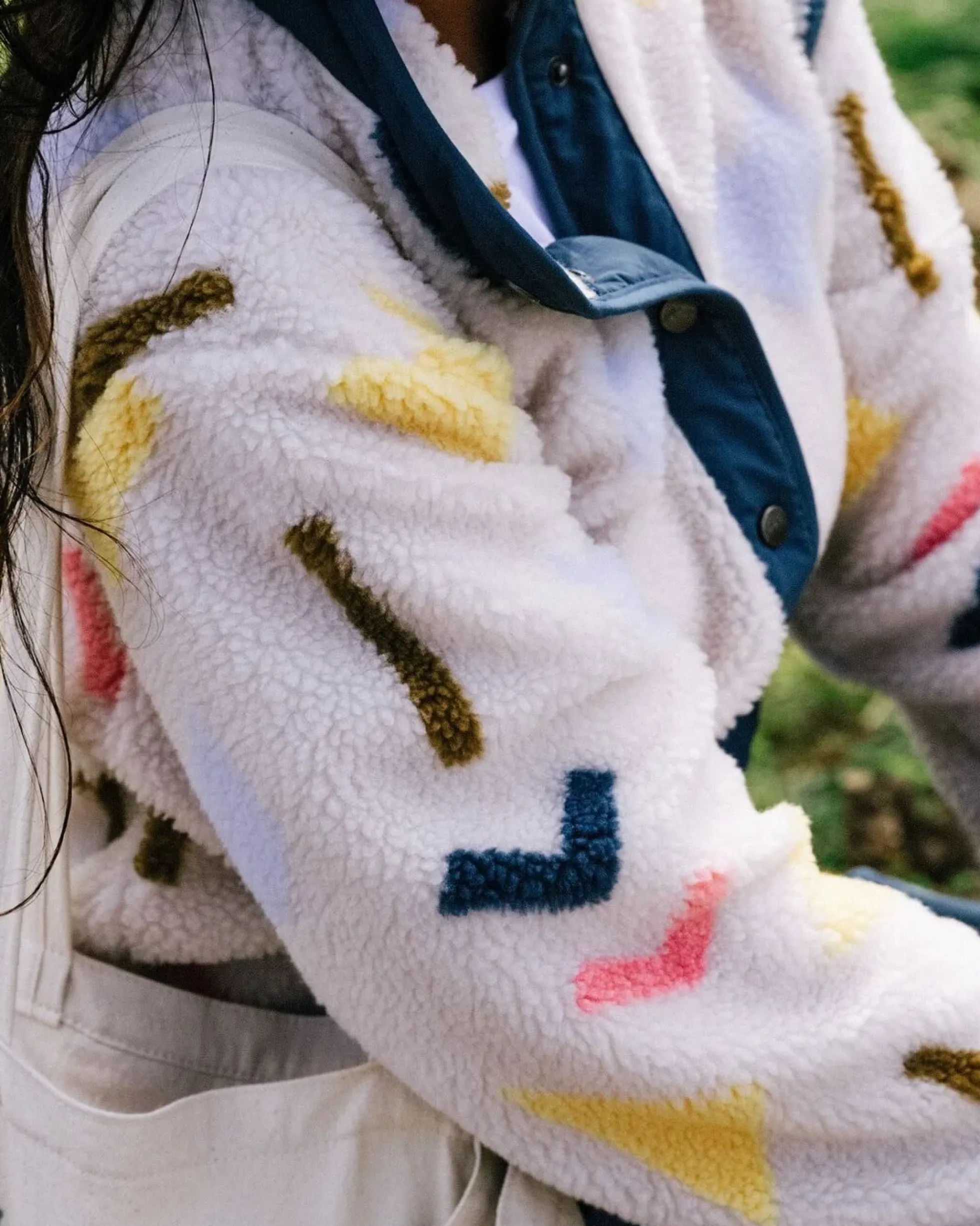 Damen Clover Tief-Flor Sherpa Fleece