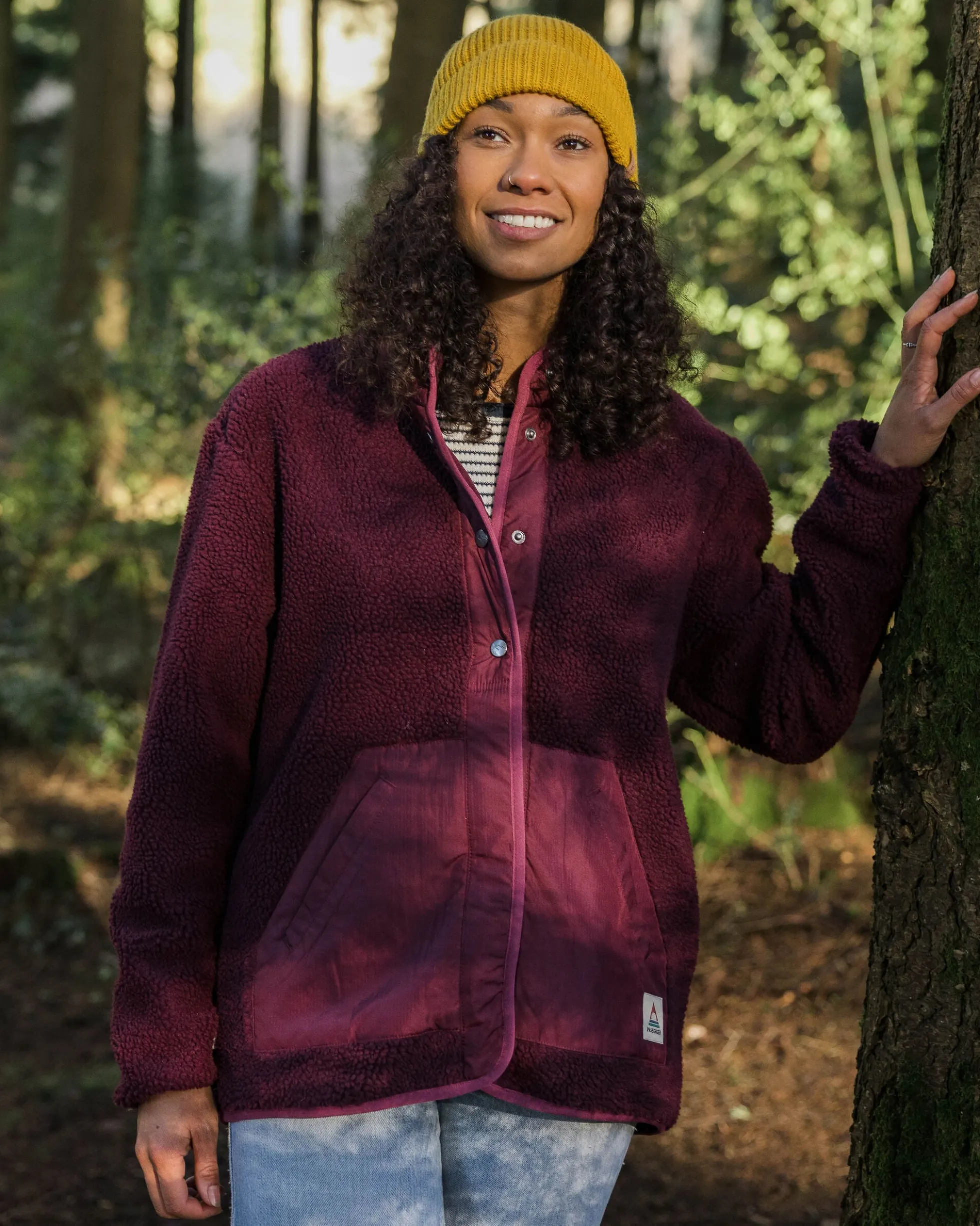 Damen Clover Tieflor-Sherpa-Fleece
