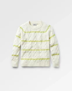 Damen Comfort Stripe Bio-Gestrickter Pullover