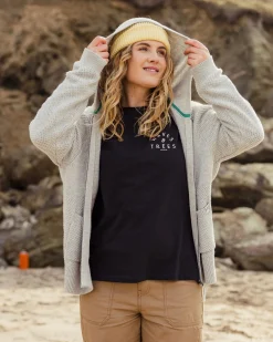 Damen Cove Full Zip Gestrickter Hoodie