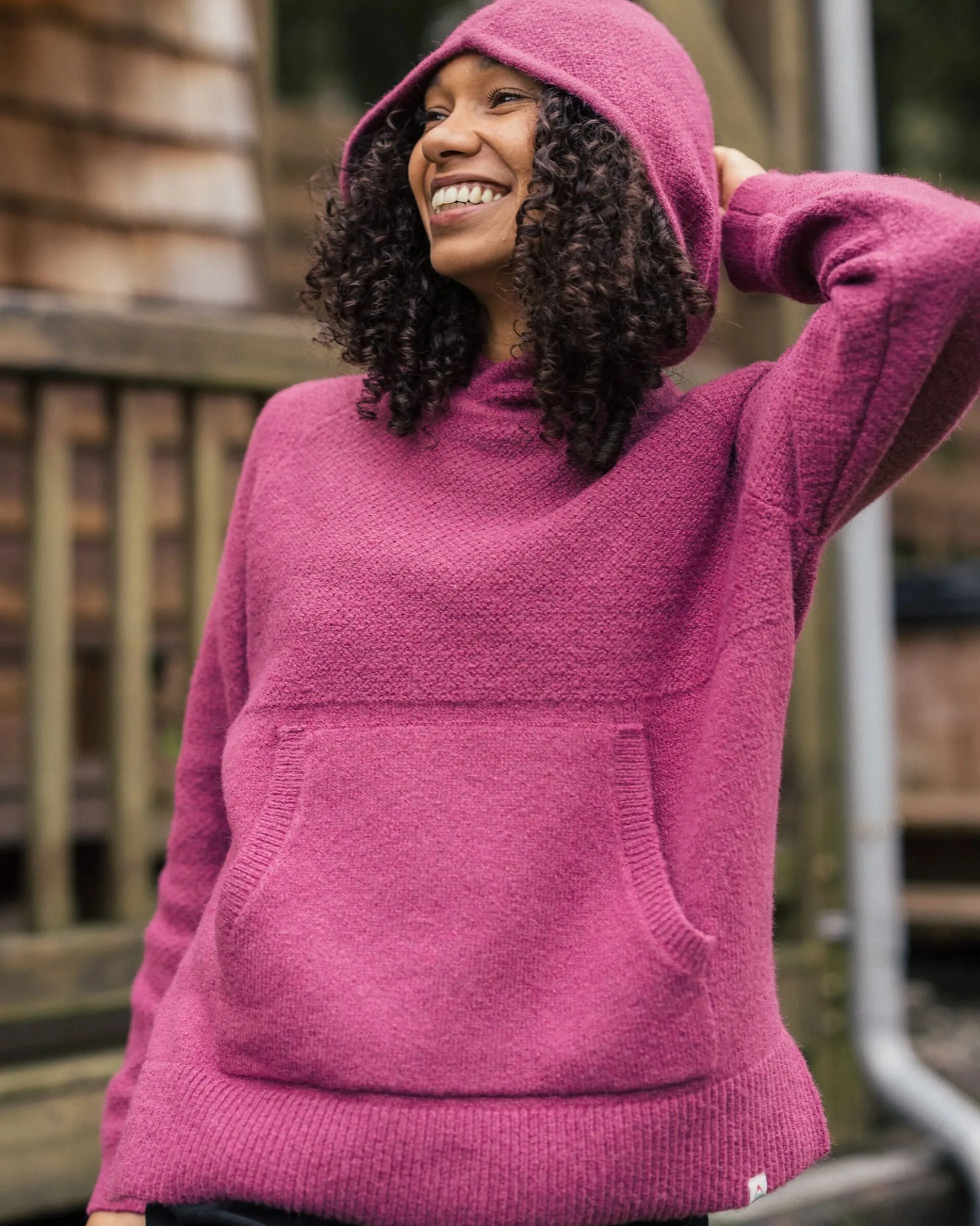 Damen Cove Gestrickter Hoodie