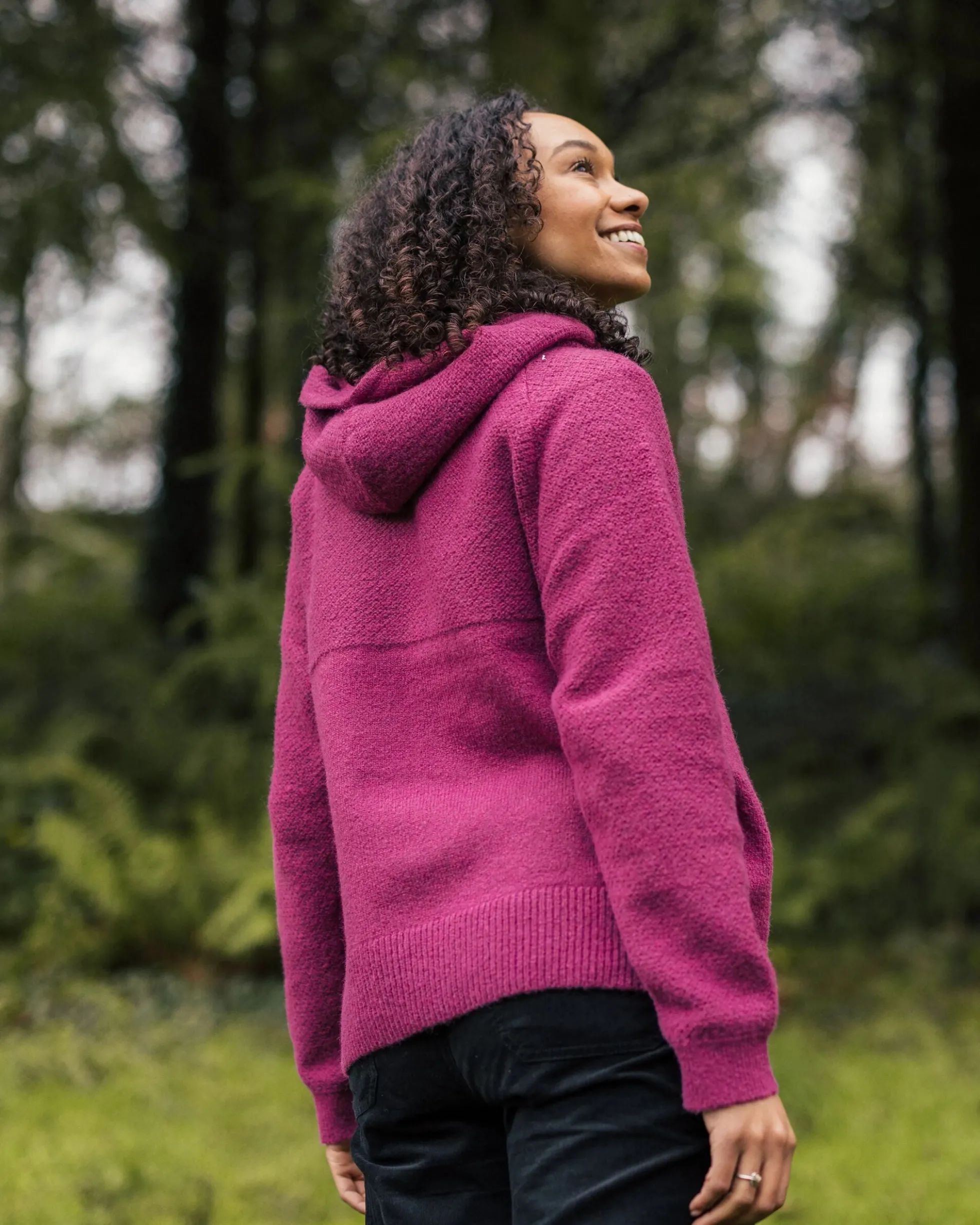 Damen Cove Gestrickter Hoodie