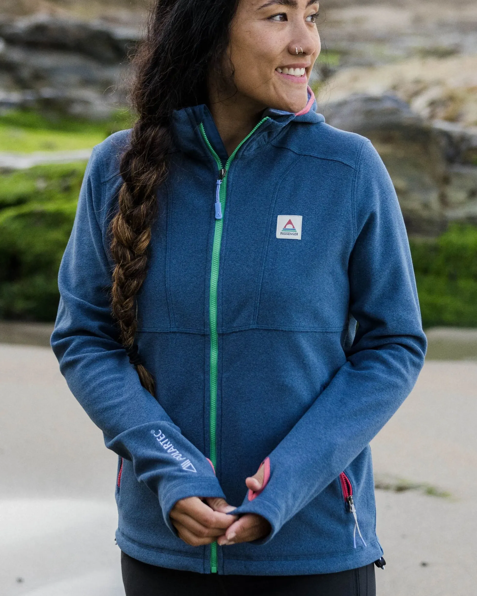 Damen Crest Polartec® Fleece-Kapuzenpullover