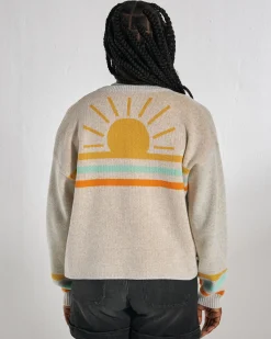 Damen Dawner Gestrickter Cardigan