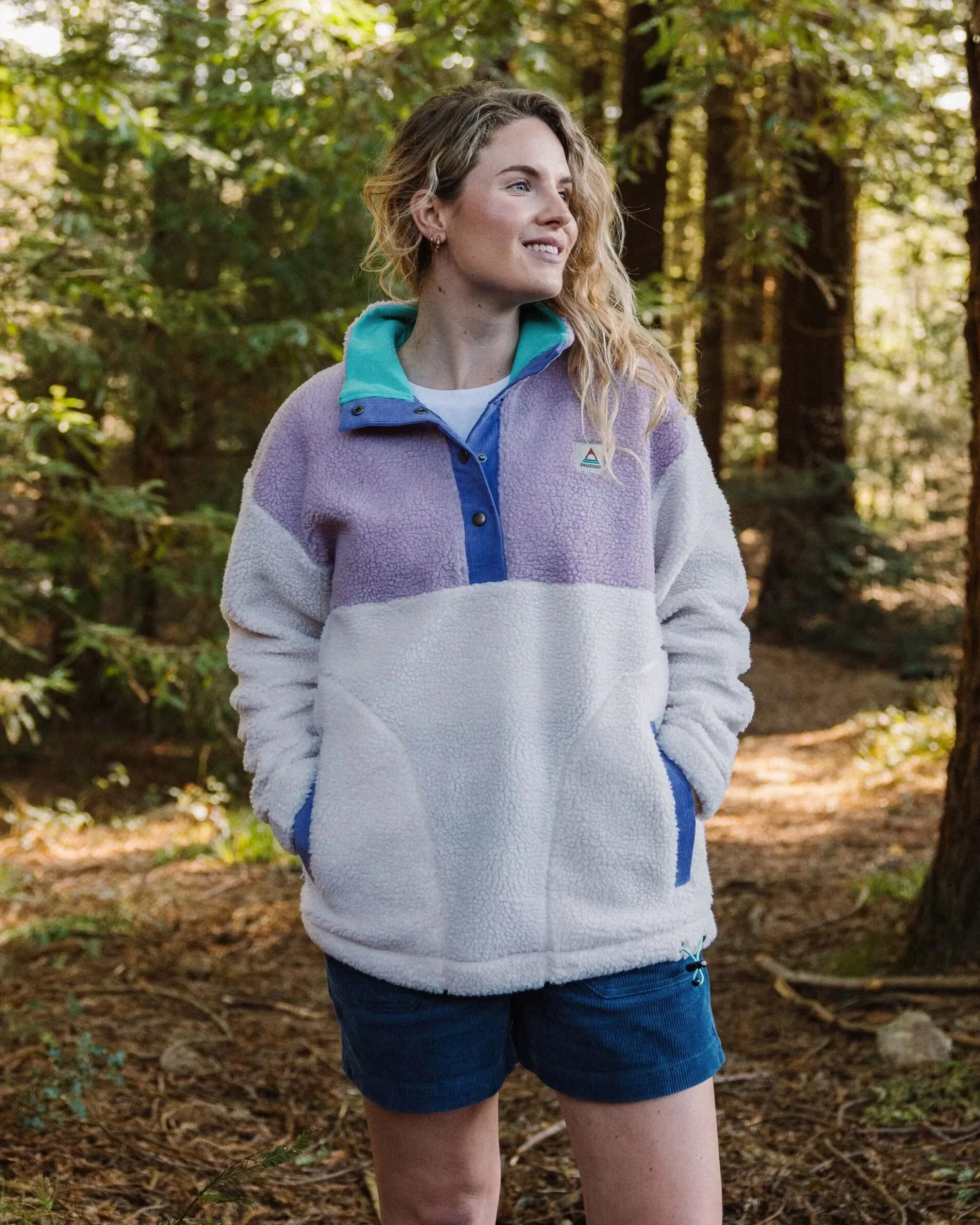 Damen Deep-Pile Sherpa-Fleece