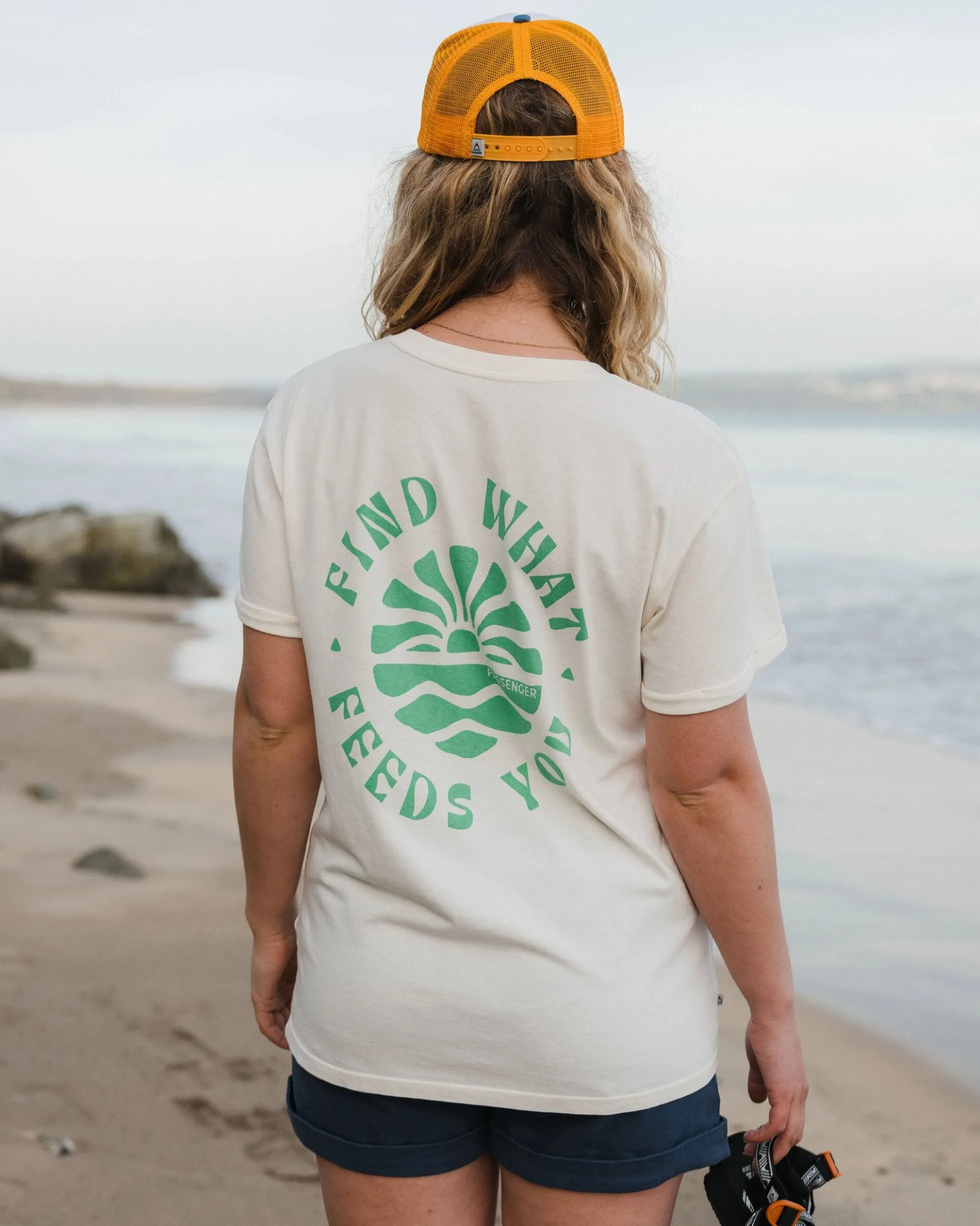 Damen Discovery hochgekrempeltes Ärmel T-Shirt