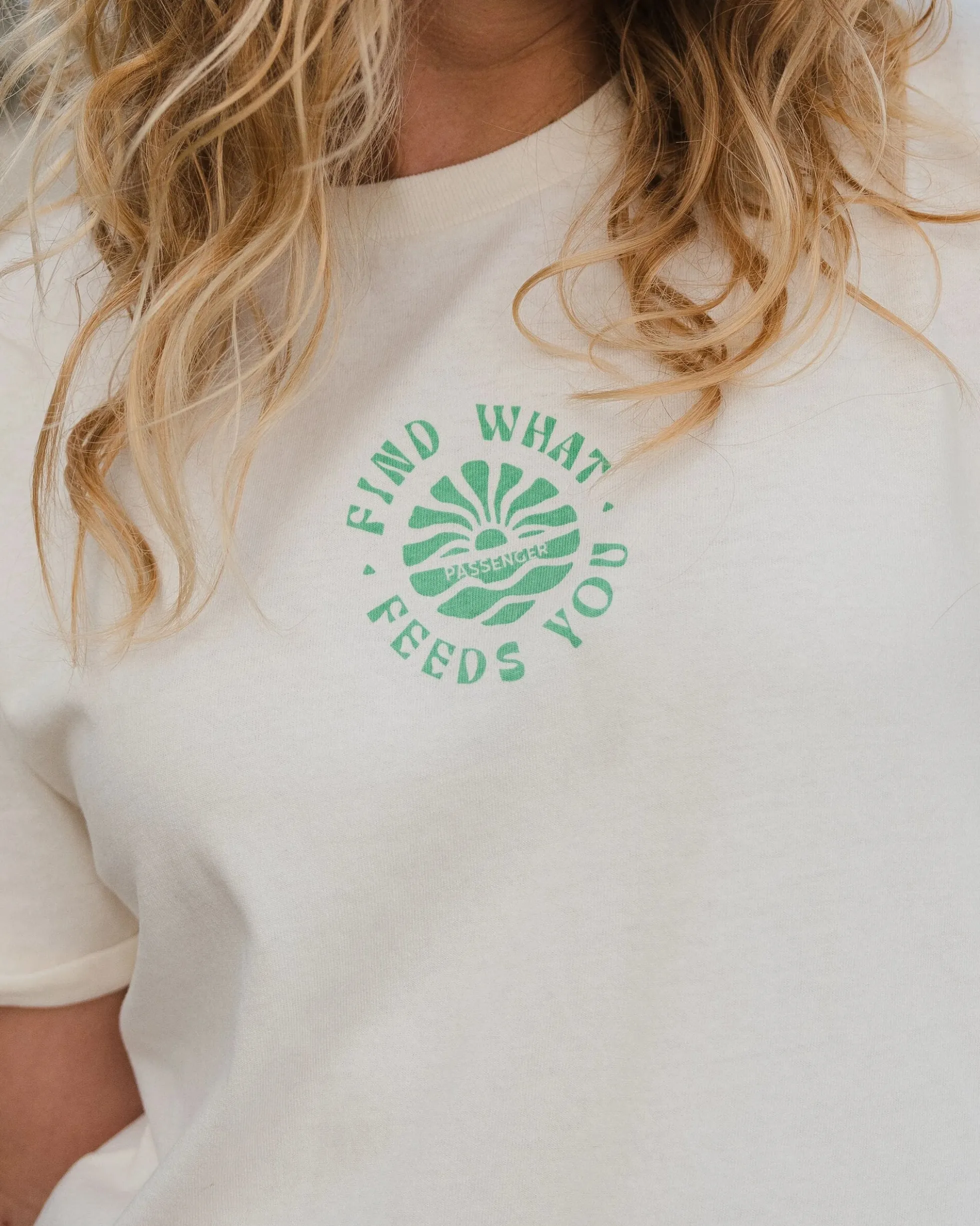 Damen Discovery hochgekrempeltes Ärmel T-Shirt