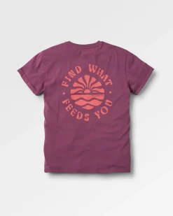 Damen Discovery hochgekrempeltes Ärmel T-Shirt