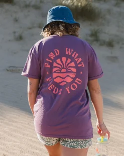 Damen Discovery hochgekrempeltes Ärmel T-Shirt