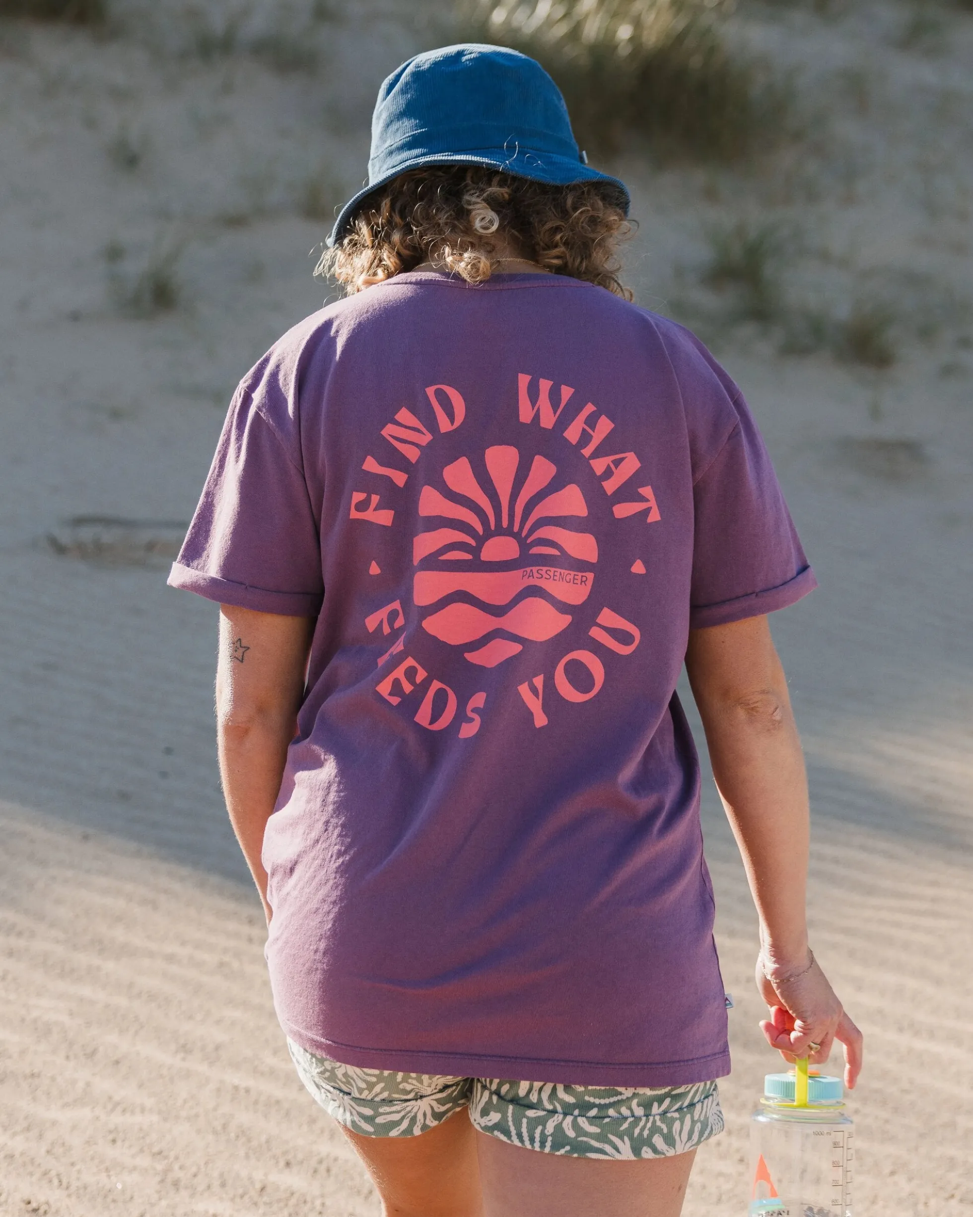 Damen Discovery hochgekrempeltes Ärmel T-Shirt