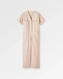 Damen Esen Kurzarm-Jumpsuit