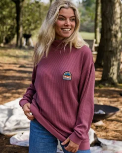 Damen Flourish Rollkragenoberteil