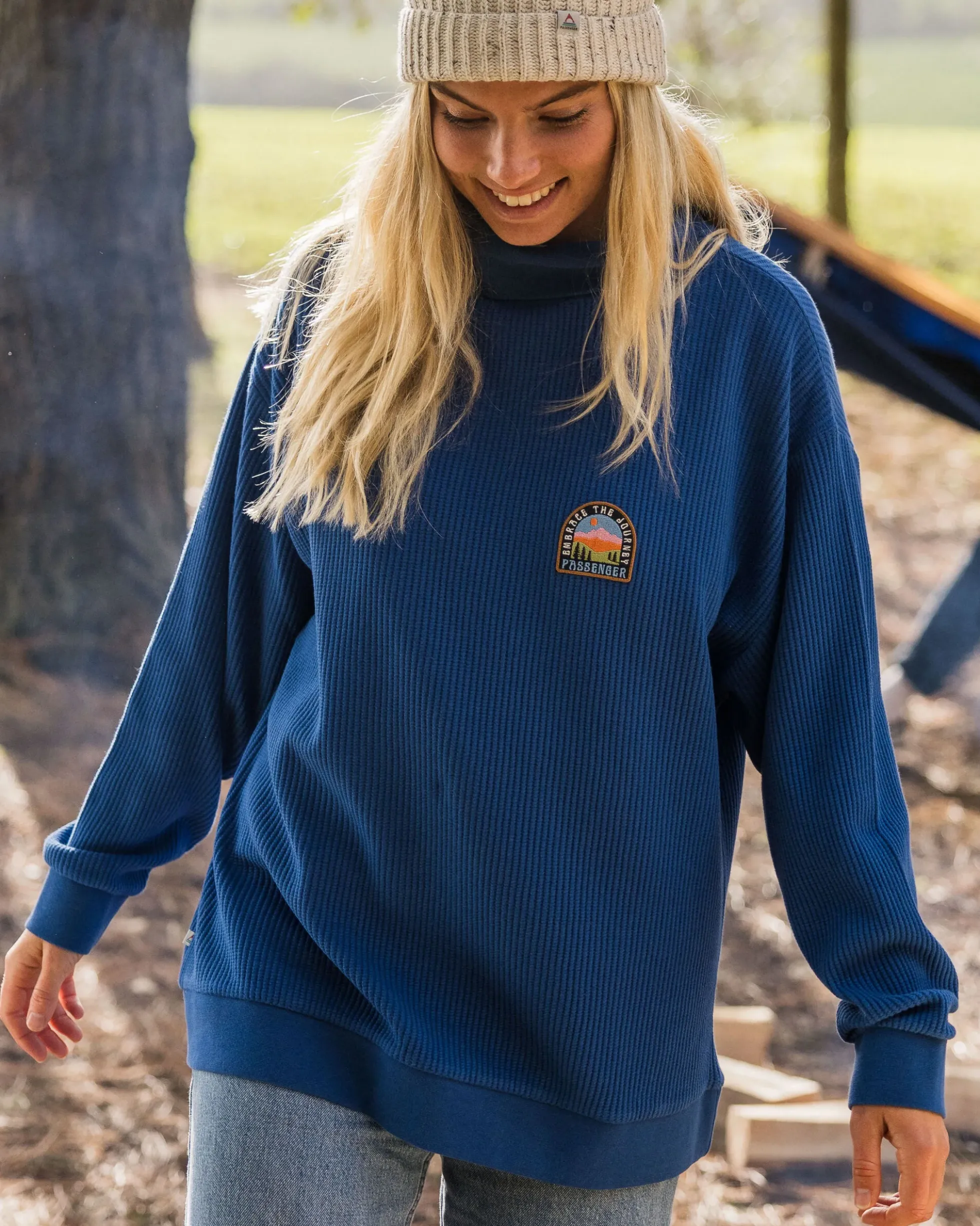 Damen Flourish Rollkragenoberteil