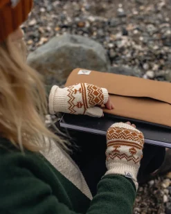 Damen Flurry Fleece-gefütterte fingerlose Fäustlinge