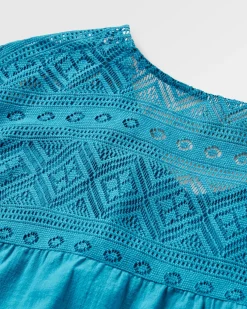 Damen Flurry Gewebtes Langarmshirt