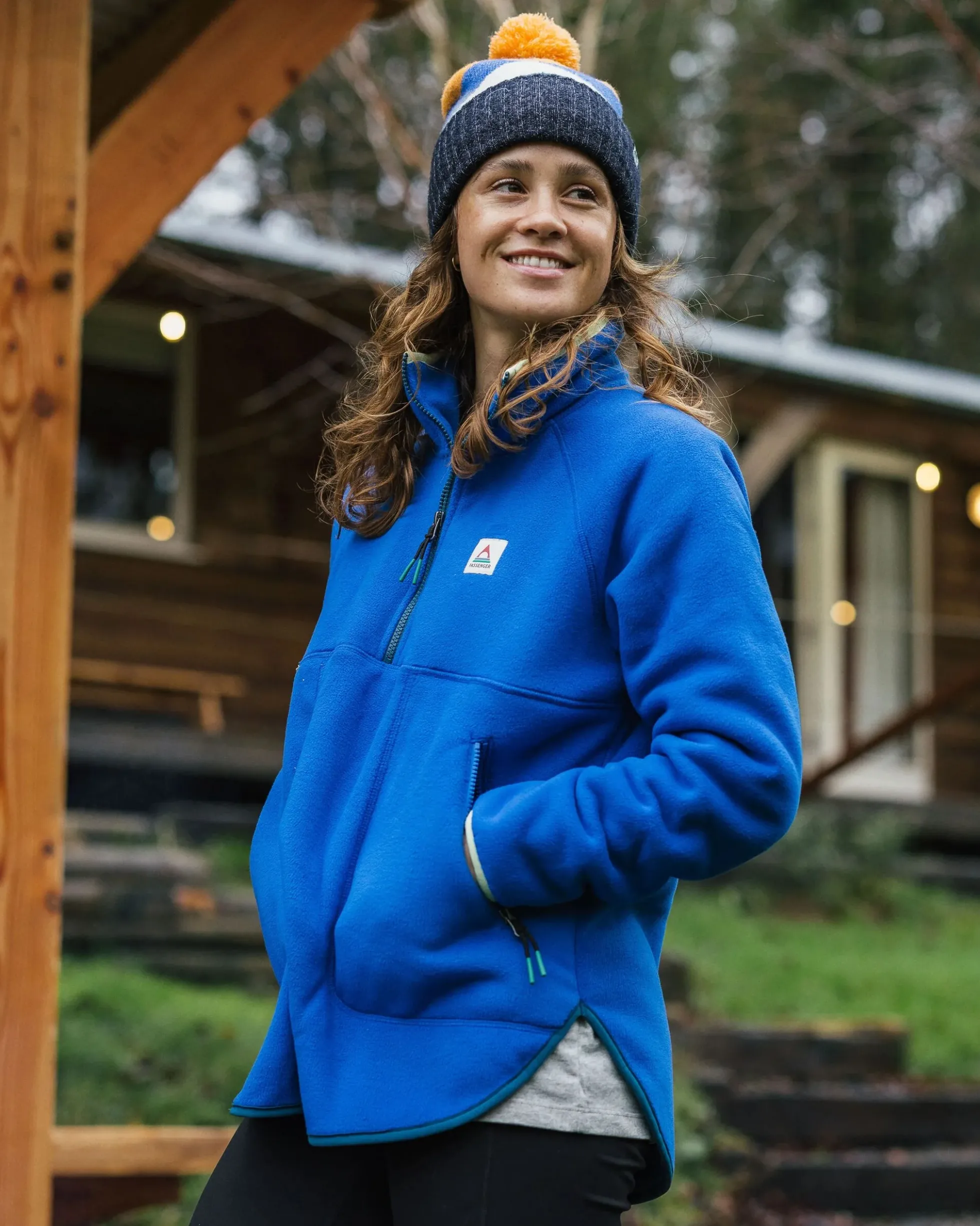 Damen Folksy Sherpa-Fleece