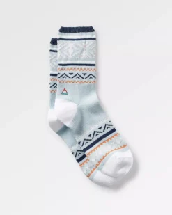 Damen Gemusterte Bio-Socken mittelschwer