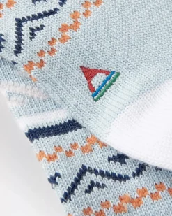 Damen Gemusterte Bio-Socken mittelschwer