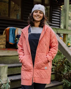 Damen Getaway Gesteppter Full Zip Hoodie
