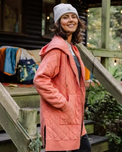 Damen Getaway Gesteppter Full Zip Hoodie
