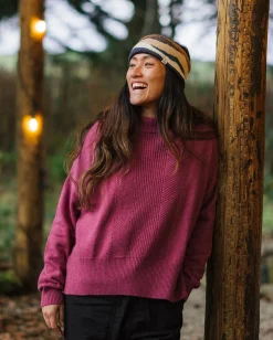 Damen Hideout Übergroßer Bio-Strickpullover