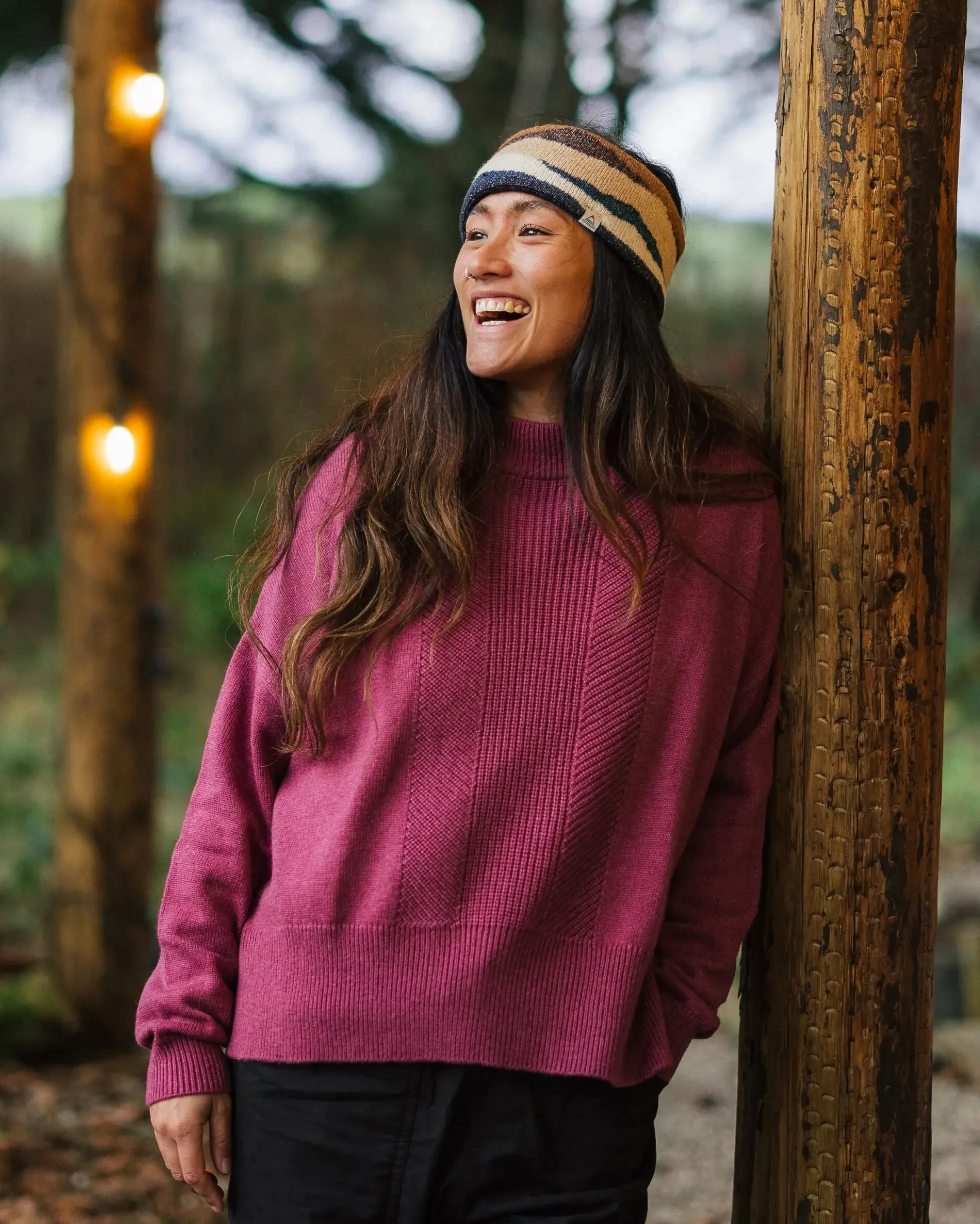 Damen Hideout Übergroßer Bio-Strickpullover
