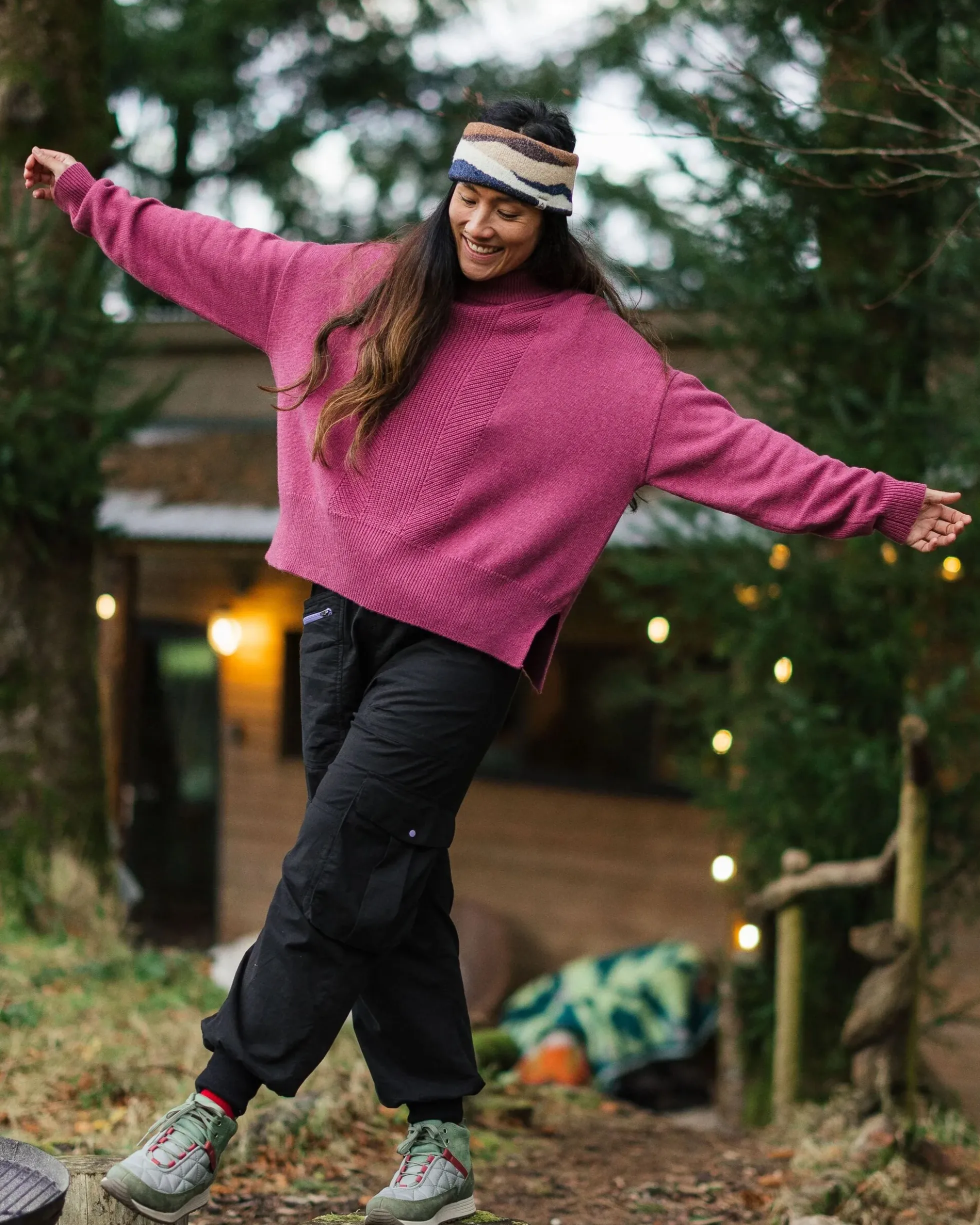 Damen Hideout Übergroßer Bio-Strickpullover