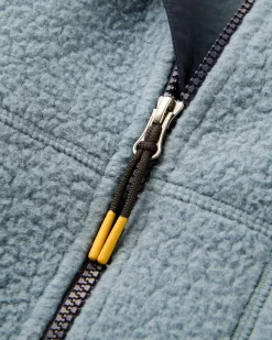 Damen Home Full Zip Hooded Sherpa Fleece