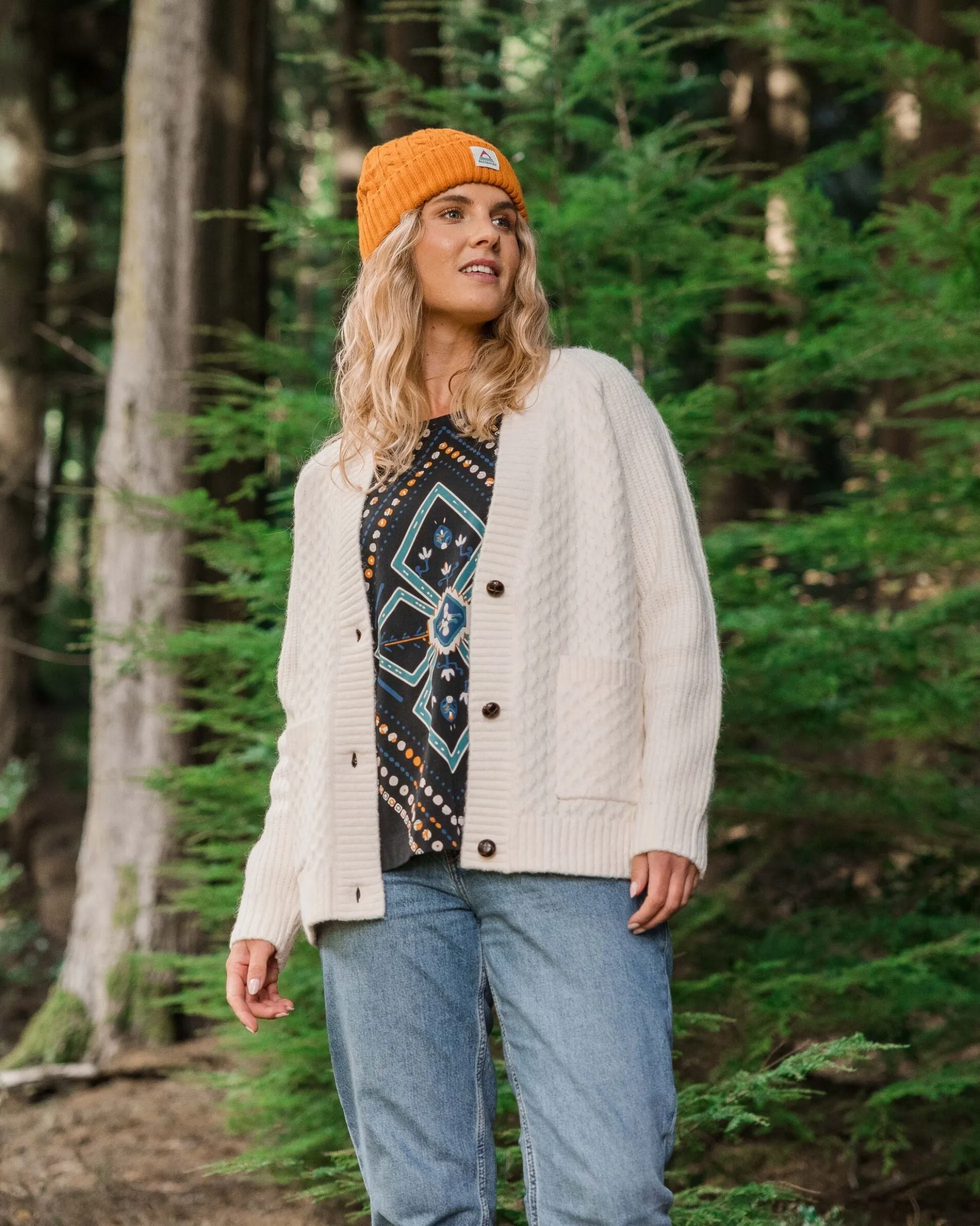 Damen Homey Gestricktes Kabel Cardigan