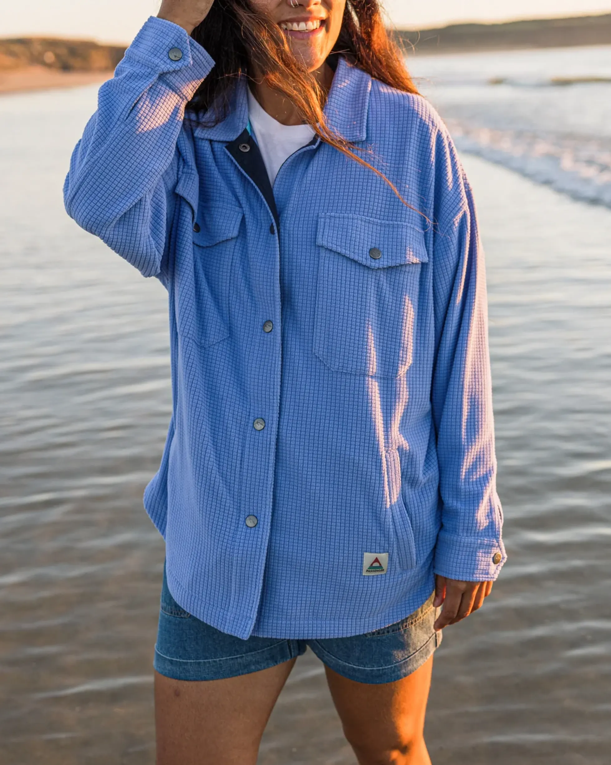 Damen Iguazu Gitter Polarfleece Hemd