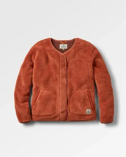Damen Iris Kragenlose Fleecejacke