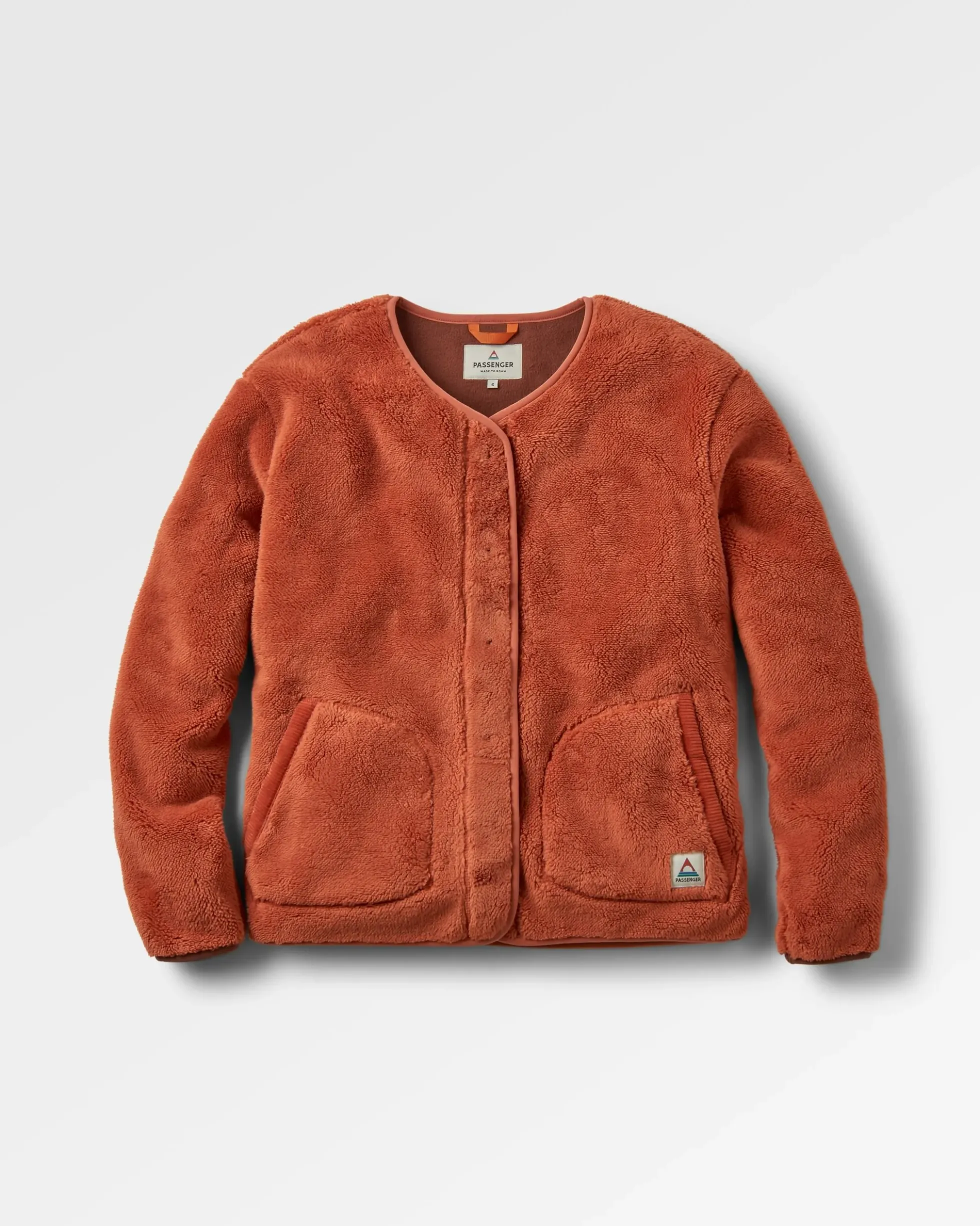 Damen Iris Kragenlose Fleecejacke
