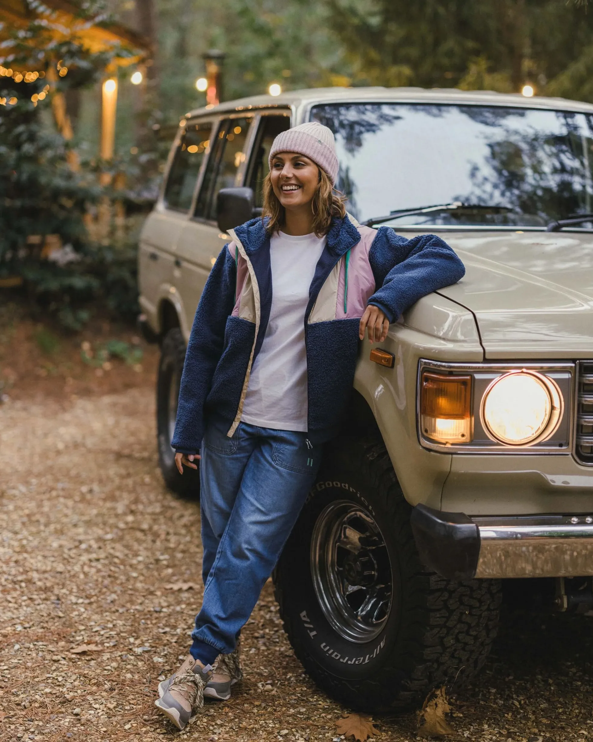 Damen Joy Kapuzen-Sherpa-Fleece mit Reißverschluss