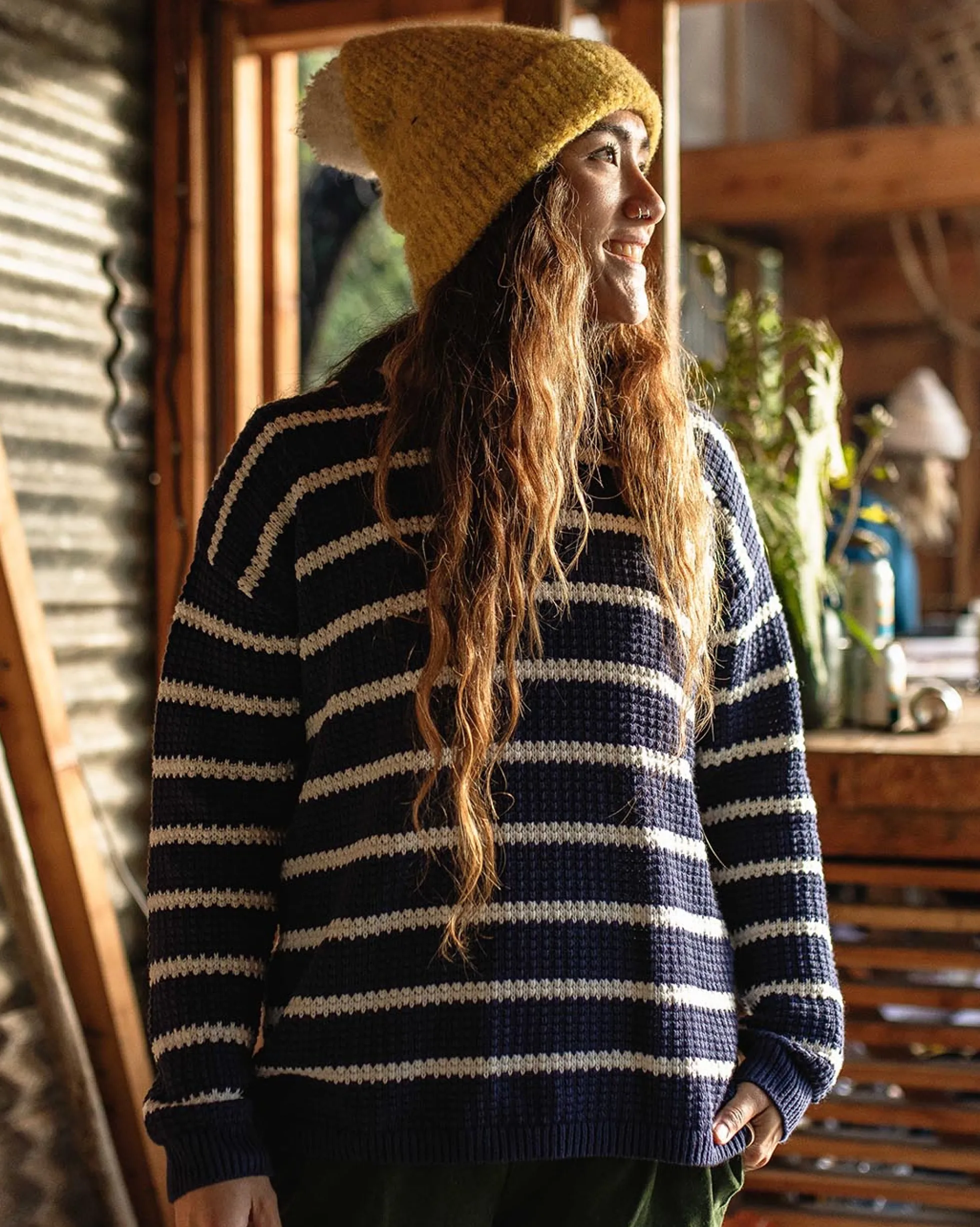 Damen Lakewood Bio-Baumwolle Gestrickter Pullover